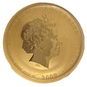 1 oz Gold Coin Ox 2009, Lunar Series II coloured