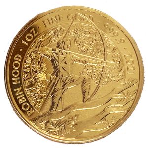 1 oz Gold Great Britain Robin Hood 2021 First Edition