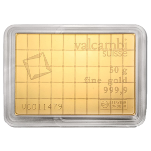 50 × 1g Gold CombiBars Valcambi