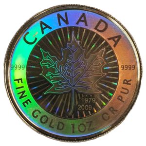 Canada Gold Maple Leaf Hologram 2009 Coin Set