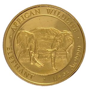 1/4 oz Gold Somalia Elephant 2020