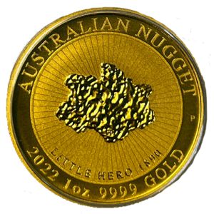 1 oz Gold Australian Nugget Little Hero 2022
