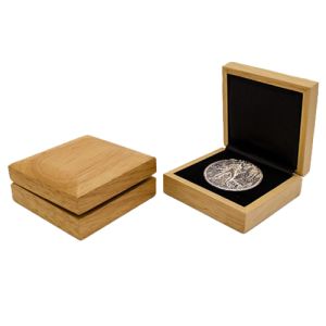 Wooden Gift Box for Silver Coins 