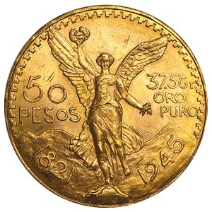 50 Pesos Gold Mexican Centenario