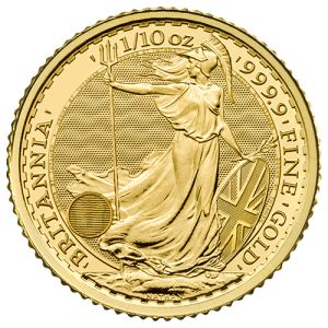 1/10 oz Gold Britannia, backdated