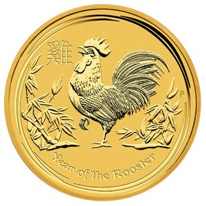 1/2 oz Gold Coin Rooster 2017, Lunar Series II