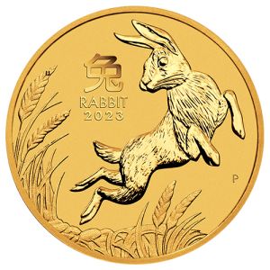 1/10 oz Gold Coin Rabbit 2023, Lunar Series III
