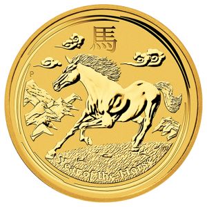 1/4 oz Gold Coin Horse 2014, Lunar Series II