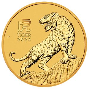 1/4 oz Gold Coin Tiger 2022, Lunar Series III