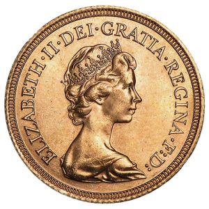 1 Pound Gold Sovereign, Elizabeth II Tiara