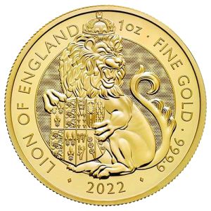 1 oz Gold Lion of England, Series Royal Tudor Beasts 2022
