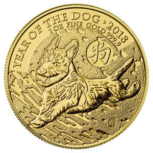 1 oz Gold Dog 2018, Lunar Series UK
