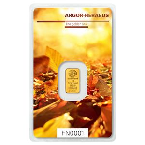 1g Gold Argor Heraeus, Limited Edition AUTUMN