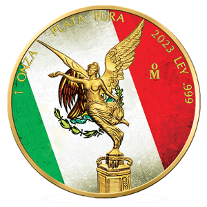 1 oz Silver Libertad 2023 – Mexican Flag, Art Color Collection