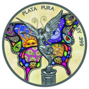 1 oz Silver Libertad 2018 – The Butterfly, Art Color Collection