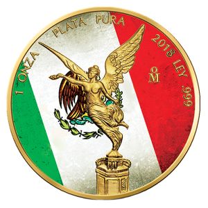 1 oz Silver Libertad 2018 – Mexican Flag, Art Color Collection