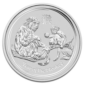 5 oz Silver Coin Monkey 2016, Lunar Series II 