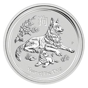 1 kg Silver Coin Dog 2018, Lunar Series II 