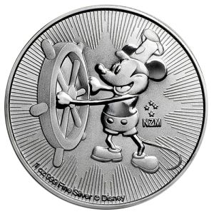 1 oz Silver Coin Steamboat Willie 2017, Mickey Mouse
